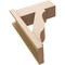 Ekena Millwork 8-in W x 20-in D x 28-in H Funston Block Rough Cedar Woodgrain TimberThane Outlooker, Primed Tan OUTUR080X20X28FST44RCPR - alternate 5